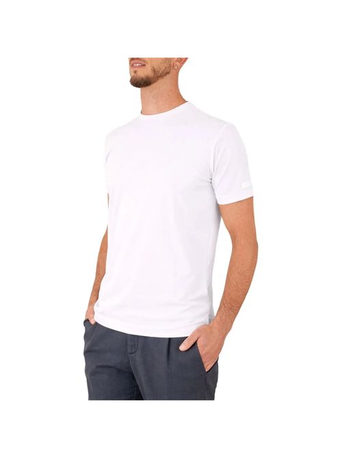 Heskimo t-shirt oxford scritta braccio HESKIMO | HE1410004/BIANCO